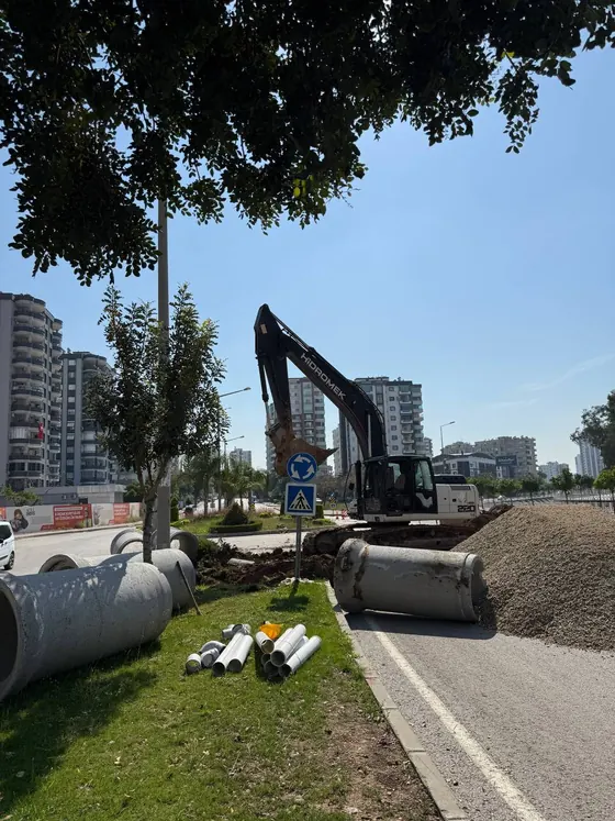 Altyapı hattı için büz ve boru sevkiyatı - CMS Hafriyat